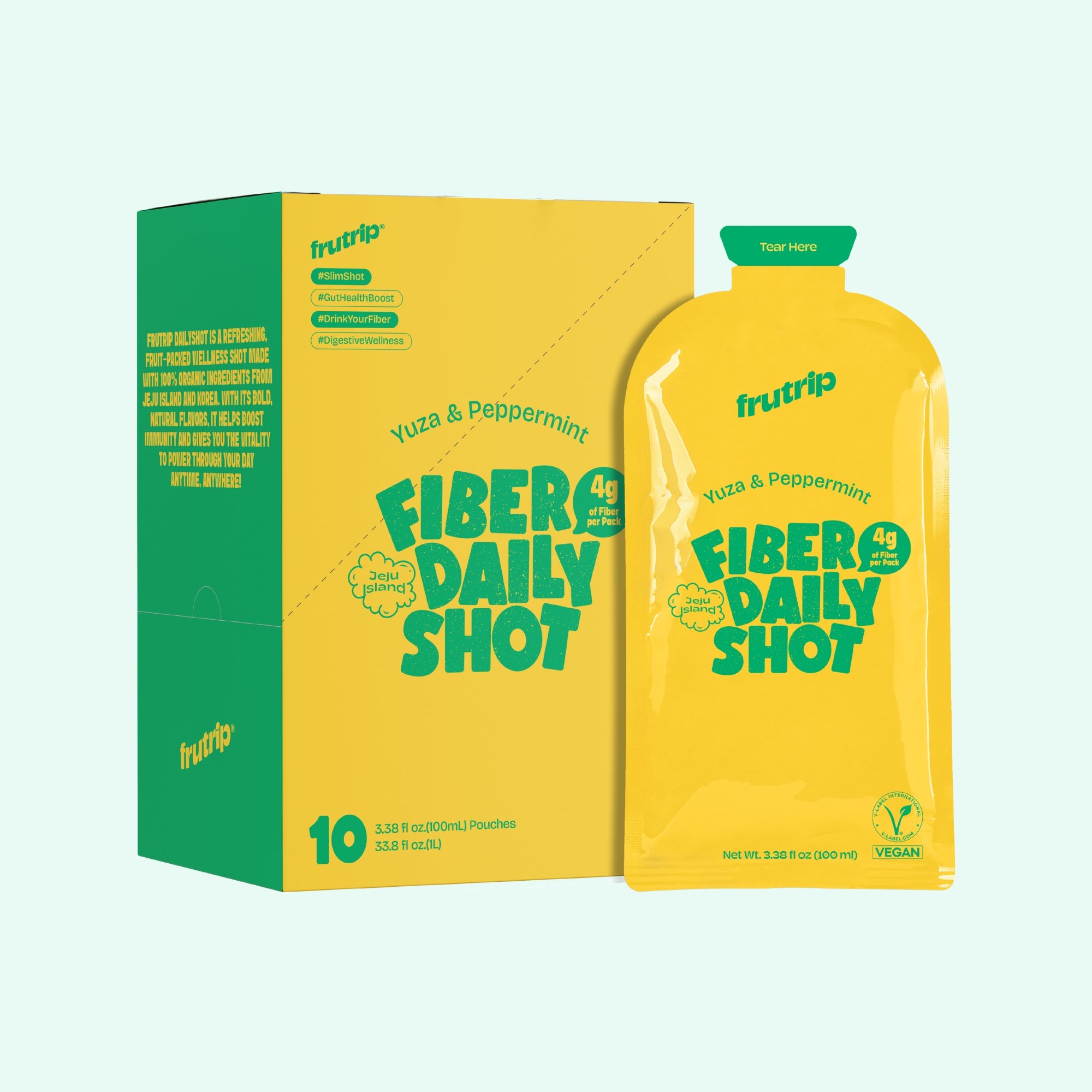 프루트 비건 식이섬유 데일리 샷 - 유자민트 FRUTRIP VEGAN Fiber Daily Shot - Yuja & Mint