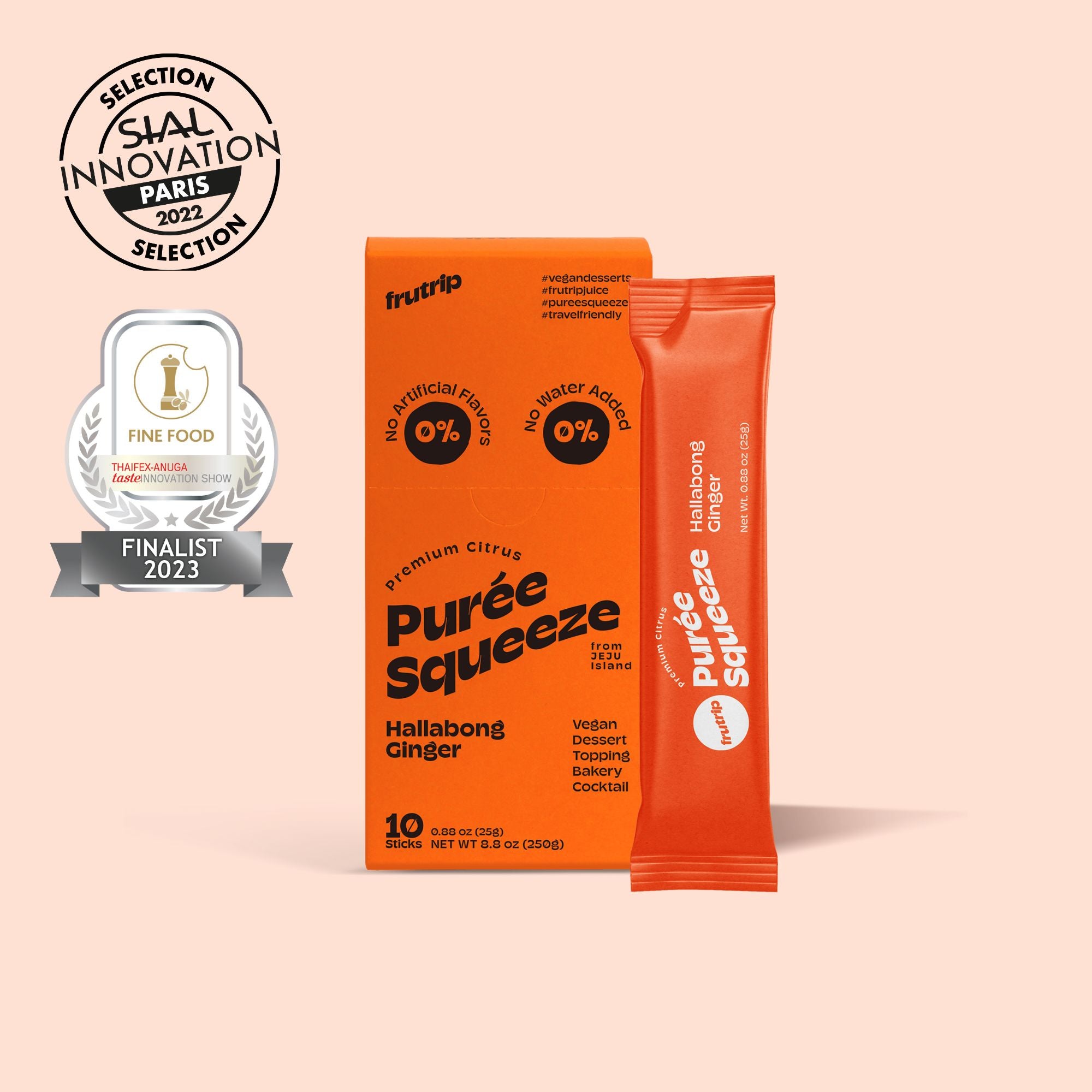 프루트립 비건 카페 퓨레퀴즈 - 한라봉진저 FRUTRIP Vegan Dessert PURÉE SQUEEZE - HALLABONG GINGER