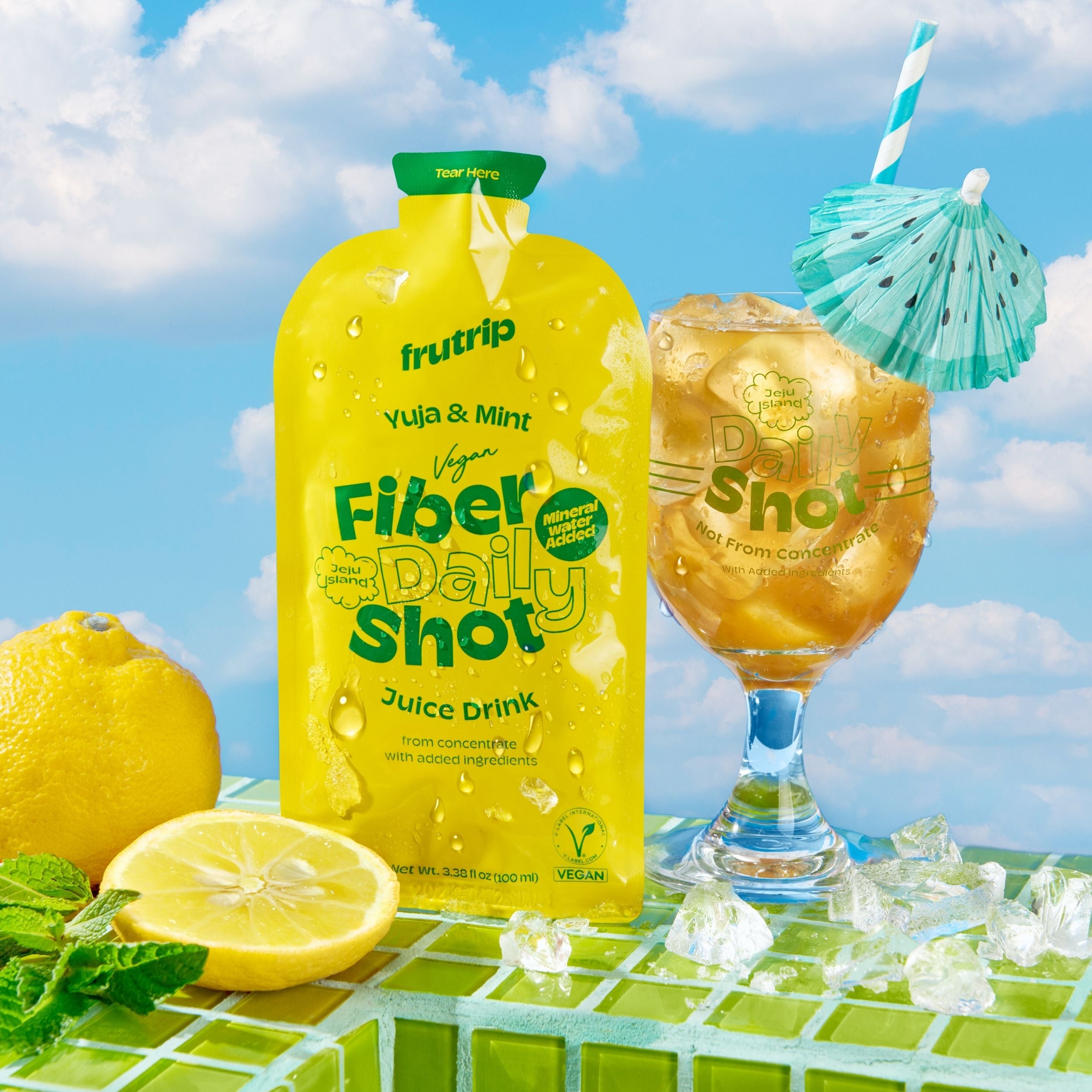 프루트 비건 식이섬유 데일리 샷 - 유자민트 FRUTRIP VEGAN Fiber Daily Shot - Yuja & Mint