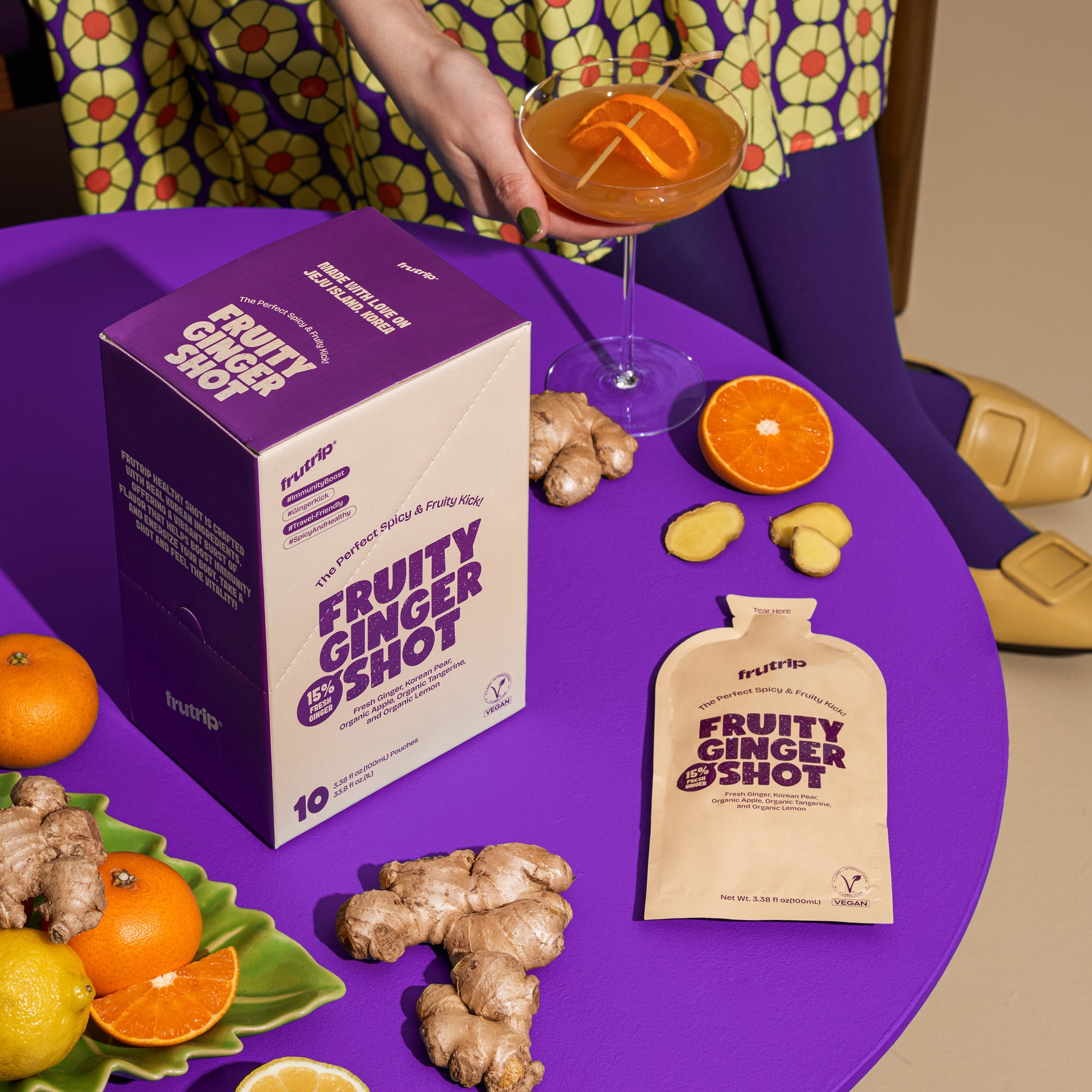 프루트립 비건 진저샷 FRUTRIP Fruity Ginger Shot for Sangria Lovers